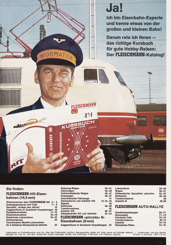 Fleischmann Katalog 1972