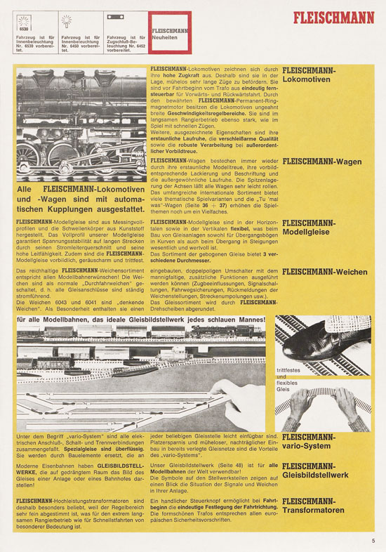 Fleischmann Katalog 1972