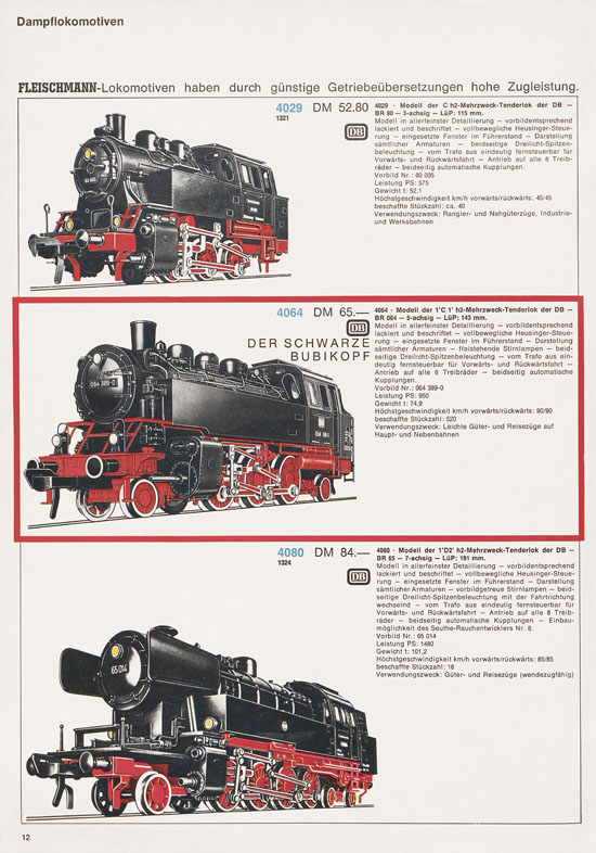 Fleischmann Katalog 1972