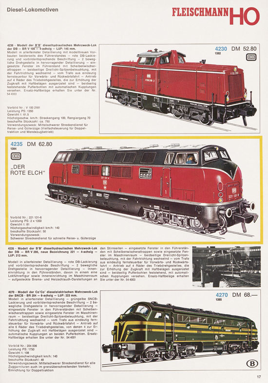 Fleischmann Katalog 1972