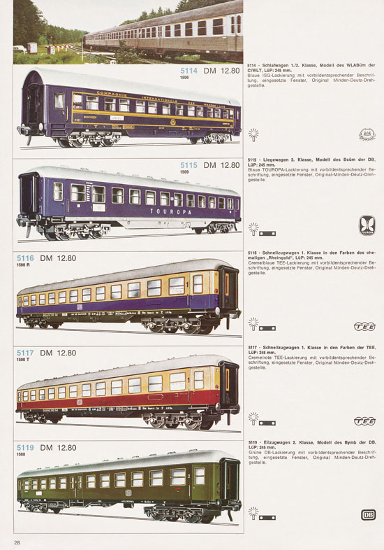 Fleischmann Katalog 1972