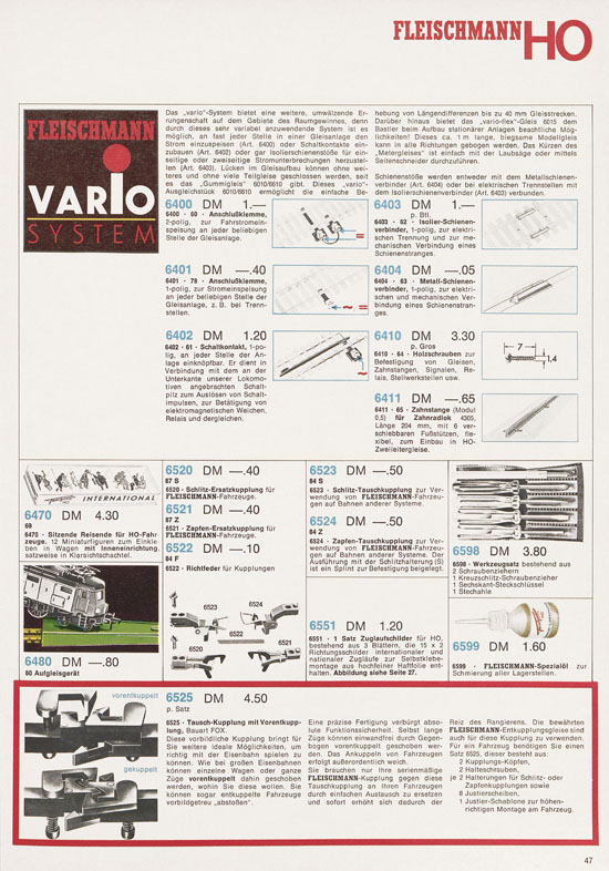 Fleischmann Katalog 1972