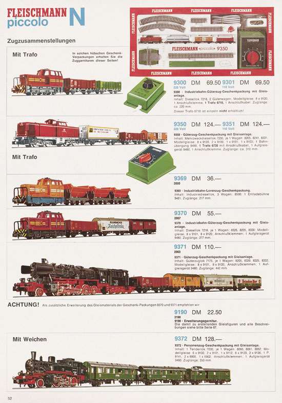 Fleischmann Katalog 1972