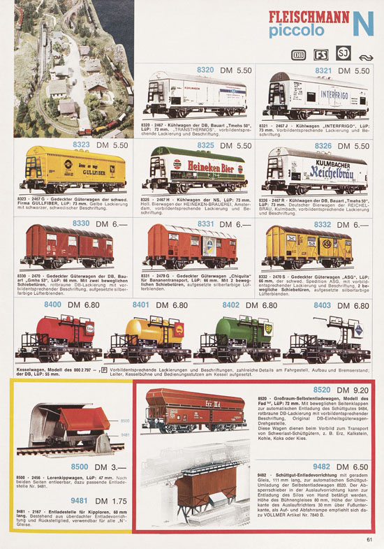 Fleischmann Katalog 1972