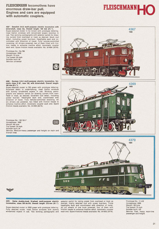 Fleischmann catalog 1971