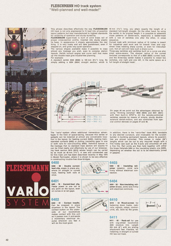 Fleischmann catalog 1971