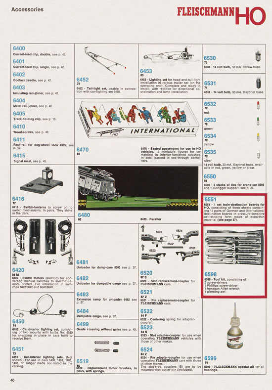 Fleischmann catalog 1971