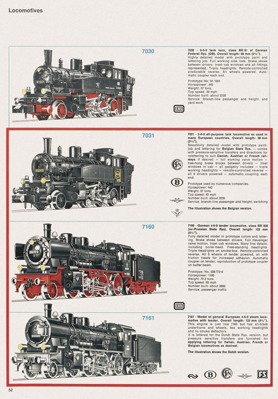 Fleischmann catalog 1971