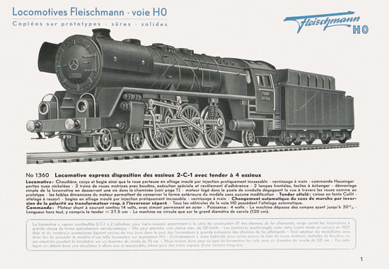 Fleischmann catalogue 1952