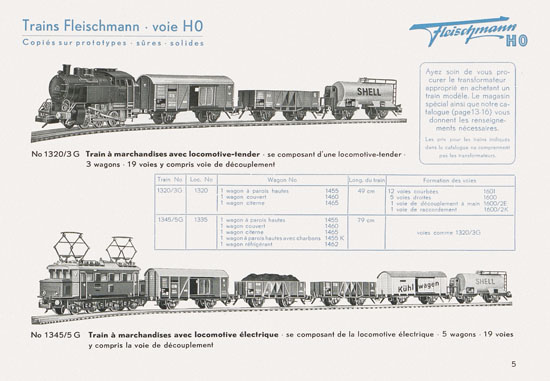 Fleischmann catalogue 1952