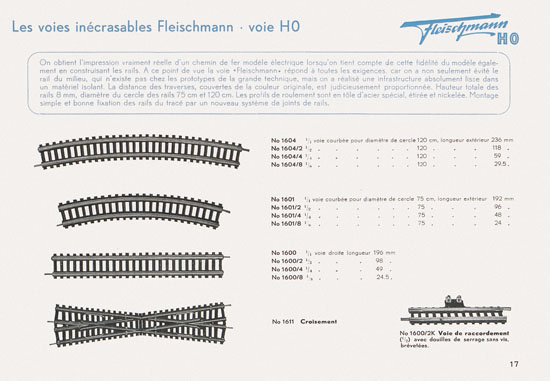 Fleischmann catalogue 1952