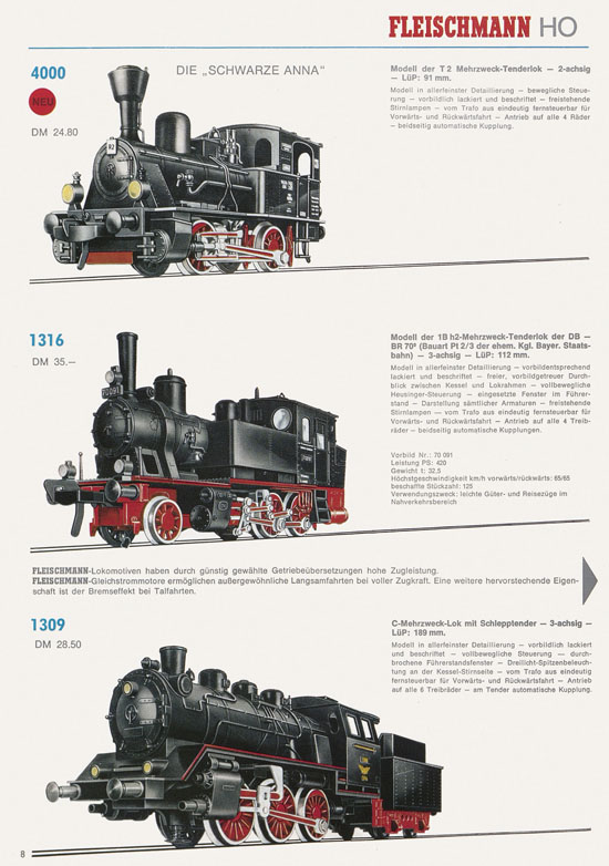 Fleischmann Katalog 1970