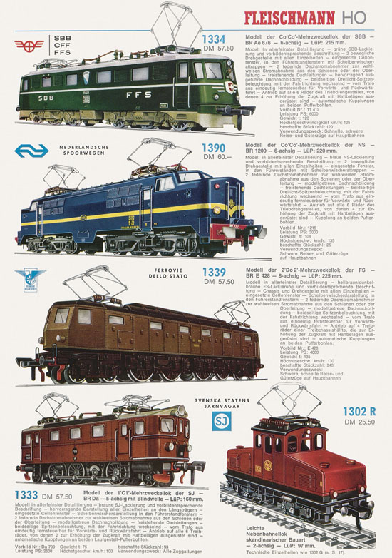 Fleischmann Katalog 1970