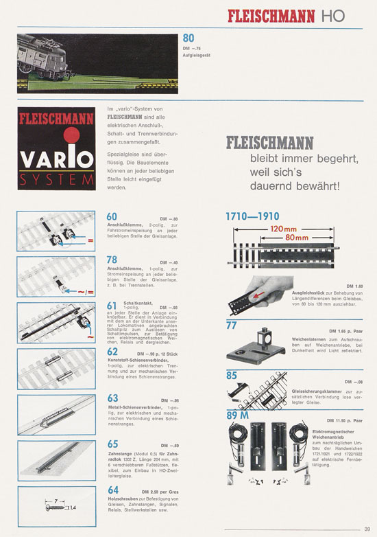 Fleischmann Katalog 1970