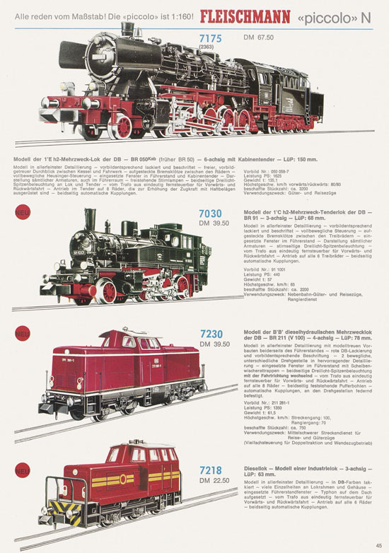 Fleischmann Katalog 1970