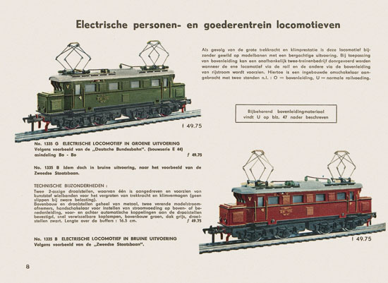 Fleischmann Katalog Nederlands 1957