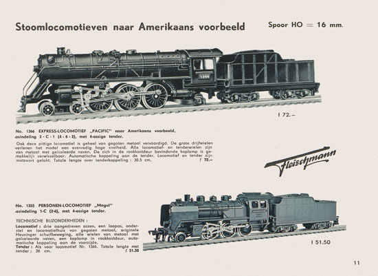 Fleischmann Katalog Nederlands 1957