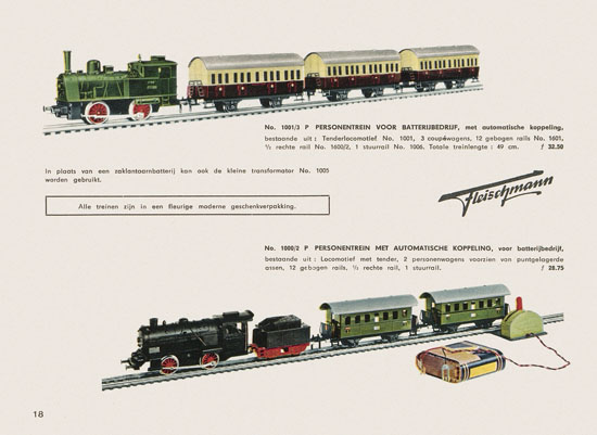 Fleischmann Katalog Nederlands 1957