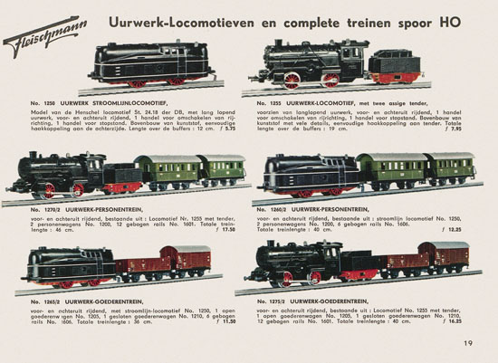 Fleischmann Katalog Nederlands 1957