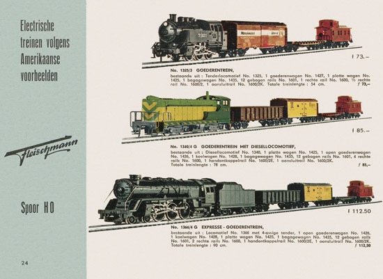 Fleischmann Katalog Nederlands 1957