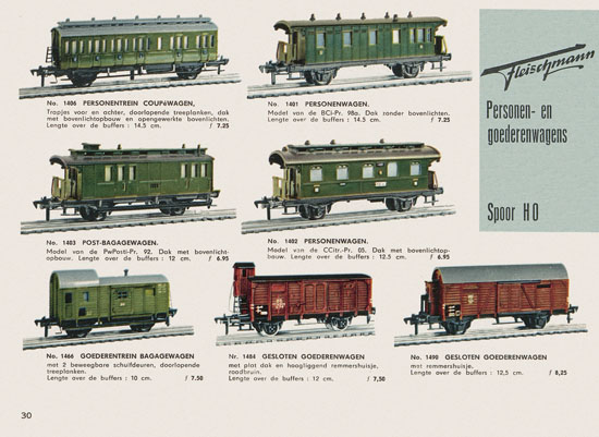 Fleischmann Katalog Nederlands 1957