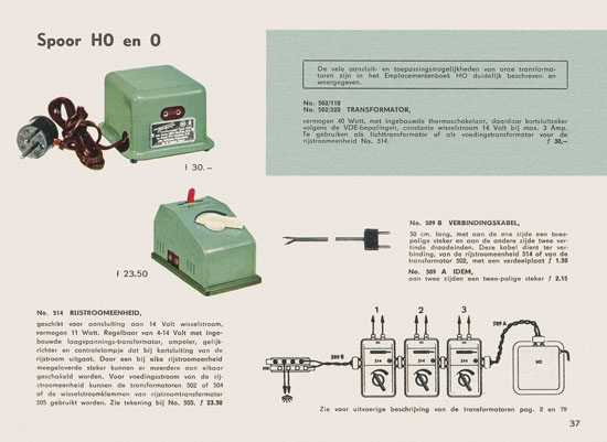 Fleischmann Katalog Nederlands 1957