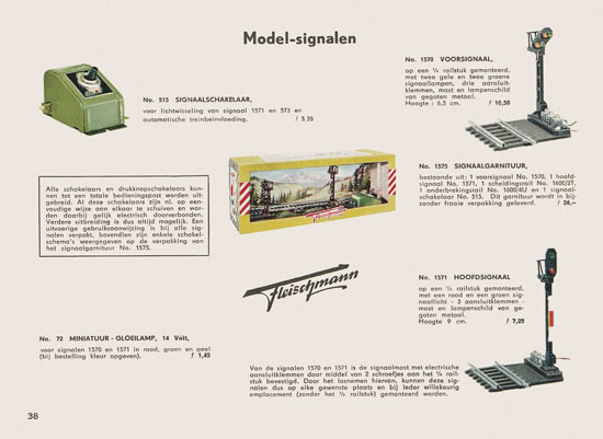 Fleischmann Katalog Nederlands 1957