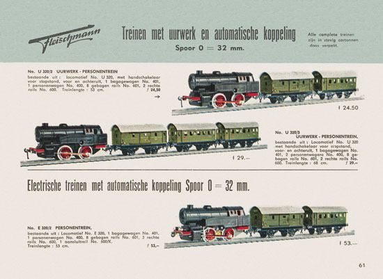 Fleischmann Katalog Nederlands 1957