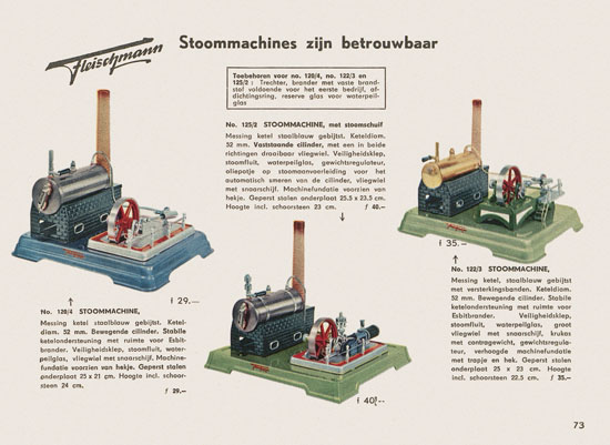 Fleischmann Katalog Nederlands 1957