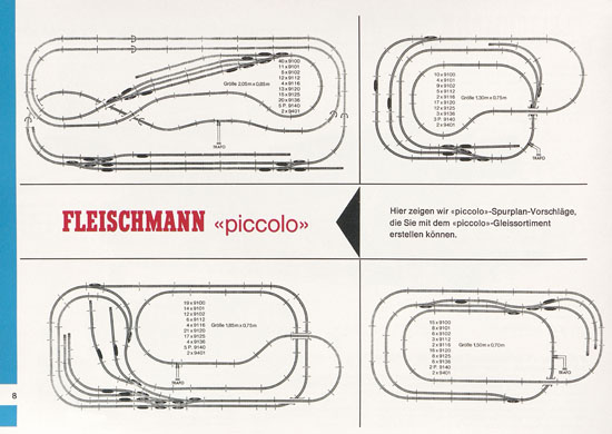 Fleischmann Piccolo Spur N Katalog 1970