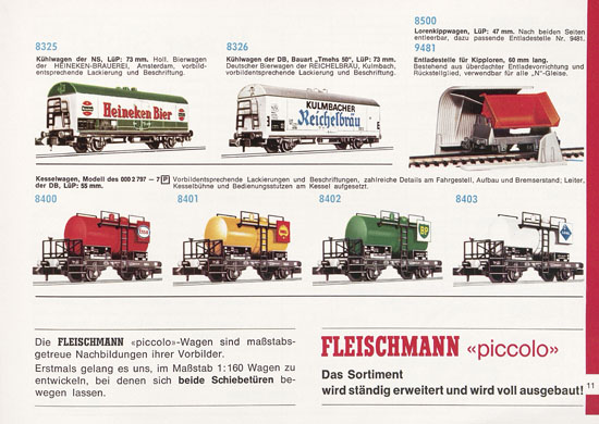 Fleischmann Piccolo Spur N Katalog 1970