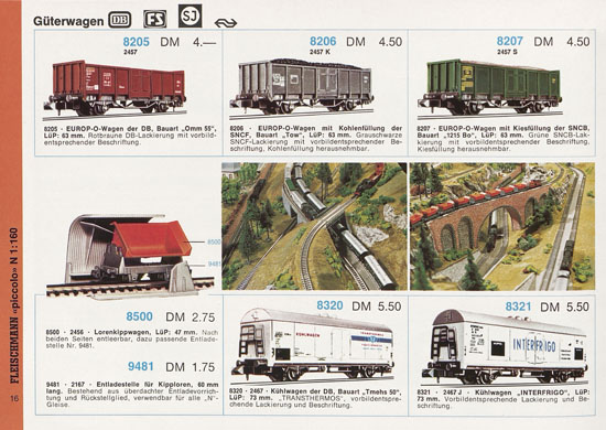 Fleischmann Piccolo Spur N Katalog 1971