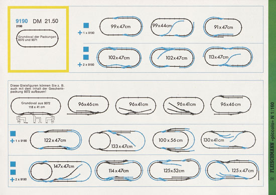 Fleischmann Piccolo Spur N Katalog 1971