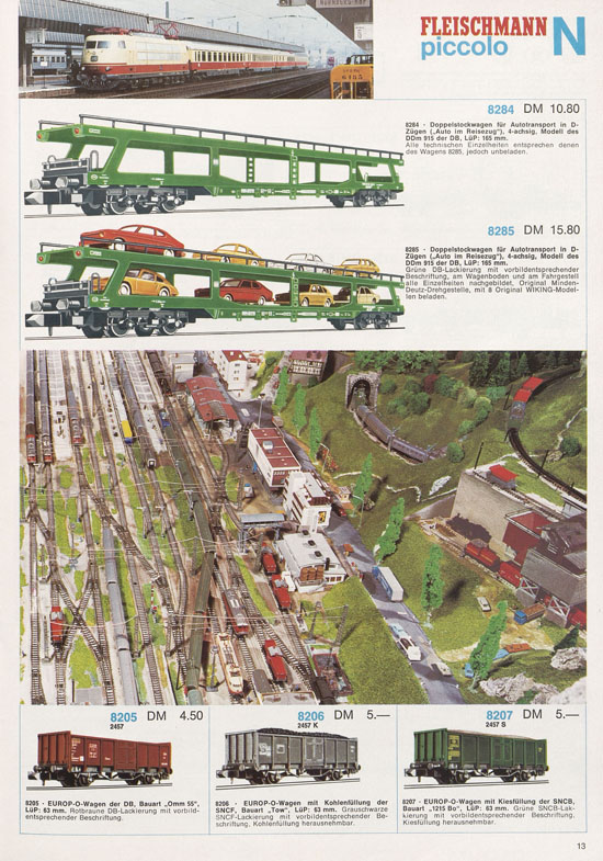 Fleischmann Piccolo Spur N Katalog 1973