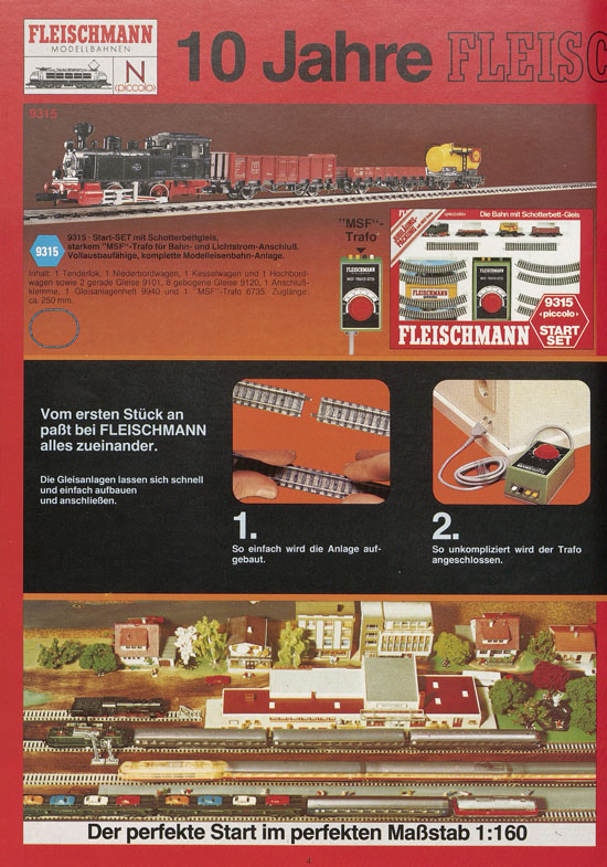 Fleischmann 10 Jahre piccolo Katalog 1979-1980