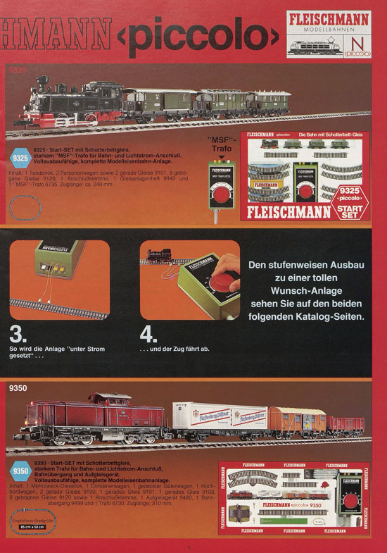 Fleischmann 10 Jahre piccolo Katalog 1979-1980