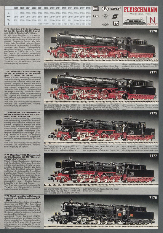 Fleischmann 10 Jahre piccolo Katalog 1979-1980