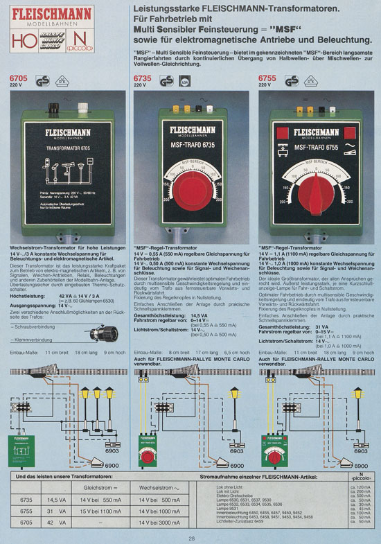 Fleischmann 10 Jahre piccolo Katalog 1979-1980