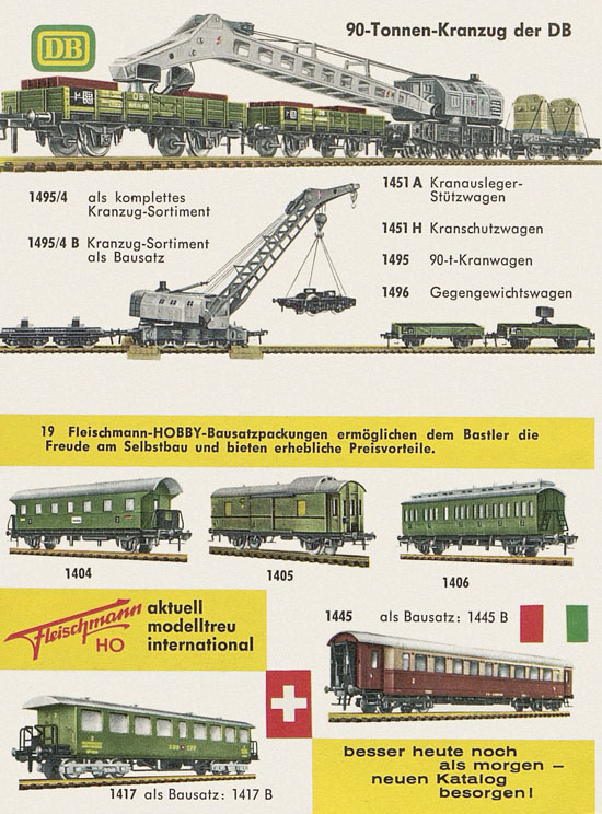 Fleischmann H0 Prospekt 1961