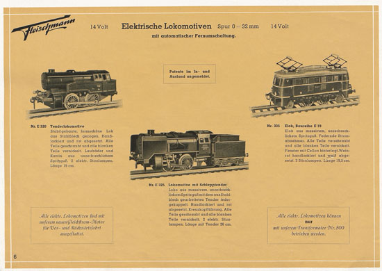 Fleischmann Katalog 1949