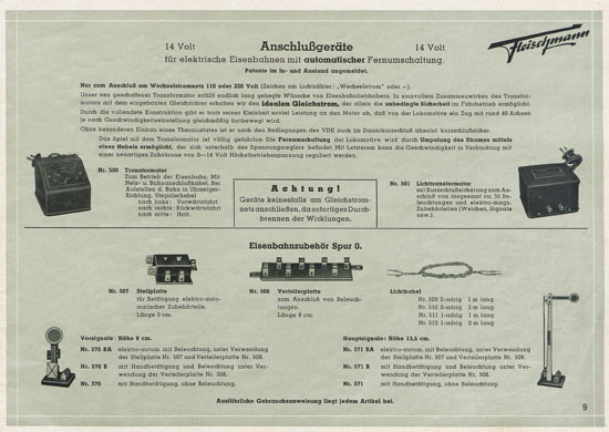 Fleischmann Katalog 1949