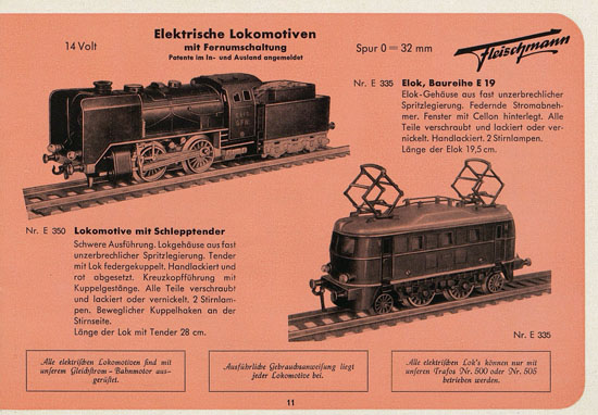 Fleischmann Katalog 1952