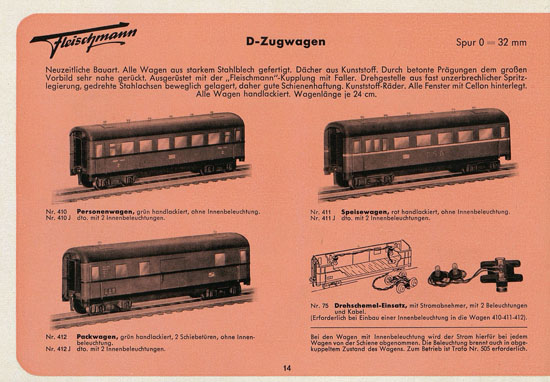 Fleischmann Katalog 1952