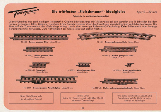 Fleischmann Katalog 1952