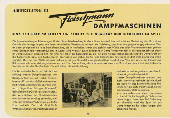 Fleischmann Katalog 1952