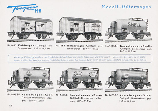 Fleischmann Katalog 1952 Spur H0