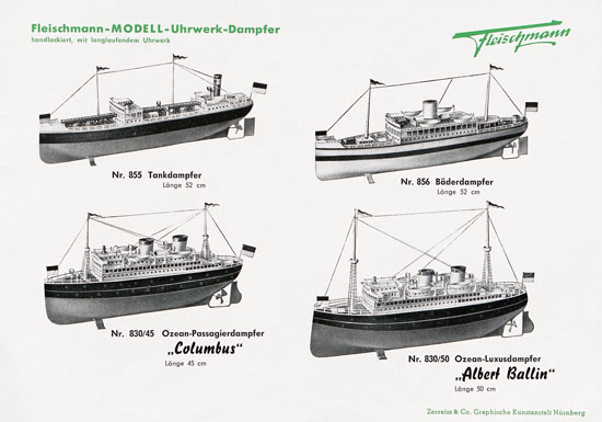 Fleischmann Katalog 1953 Spur 0