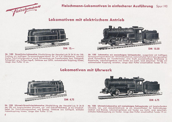 Fleischmann Katalog 1954