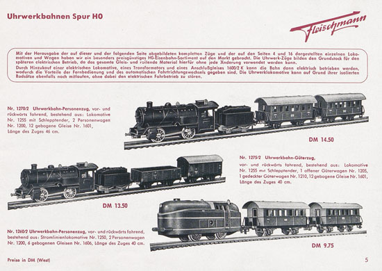 Fleischmann Katalog 1954