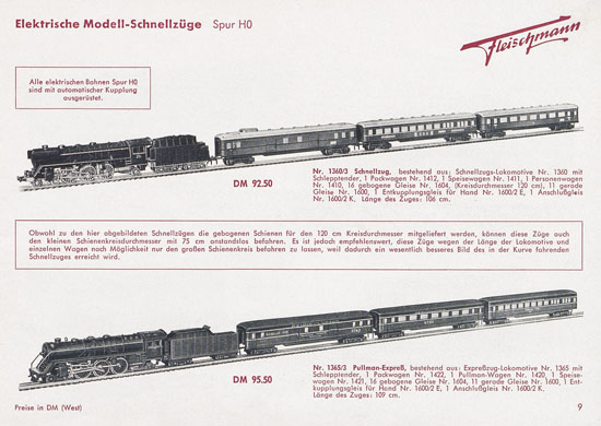 Fleischmann Katalog 1954